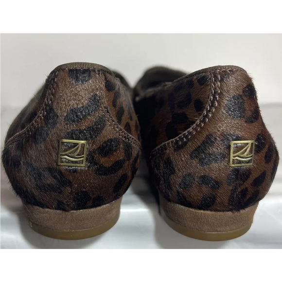 Sperry Top-Sider Womens Leopard Print Faux Fur Slip on Loafers STS90398 Sz 9 - Picture 6 of 14